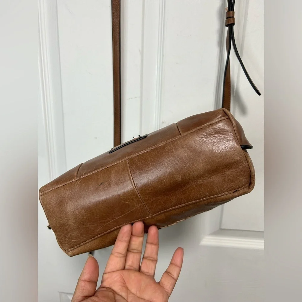 Tommy Bahama Brown Leather Crossbody Bag